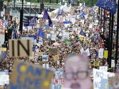 Thousands March Through London To Protest Against Brexit Vote