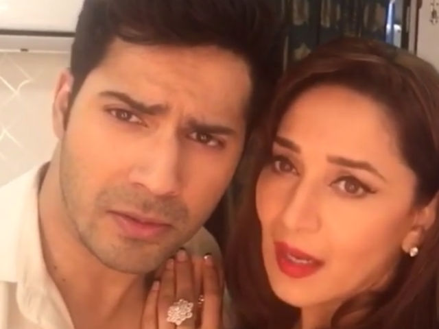 Madhuri, Varun Dhawan Dubsmash <I>Devdas</i> Line. Shah Rukh's Response is Epic