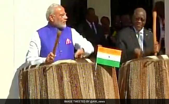 Watch: In Tanzania, Prime Minister Narendra Modi Drums A New Beat