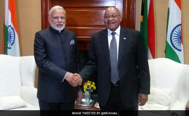 PM Modi Meets President Jacob Zuma, Hold Talks In Pretoria