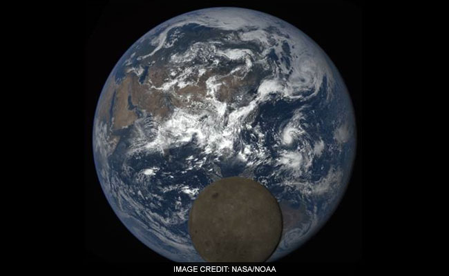 NASA Camera Captures Moon 'Photobombing' Earth Again