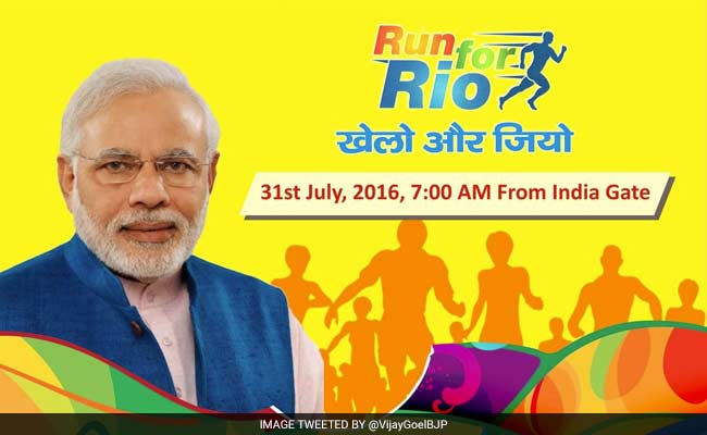 PM Narendra Modi To Flag Off 'Run For Rio' In Delhi