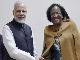 PM Modi Meets Mozambique National Assembly Speaker PM Modi Meets Mozambique National Assembly Speaker