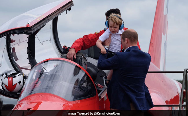 Britain's Prince George gets To Pilot A Jet - Almost
