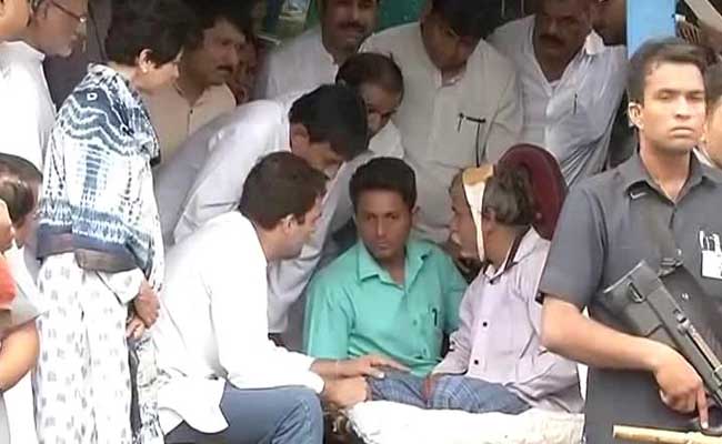 Rahul Gandhi Reaches Out To Family Of Dalit Thrashed In Gujarat