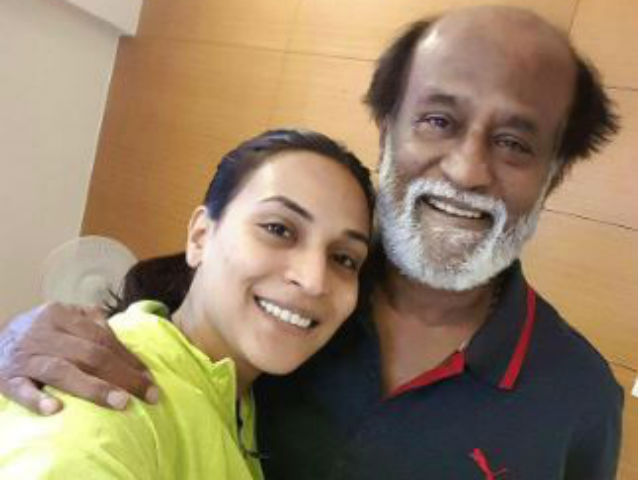 Rajinikanth Visits Satchidananda Ashram With Daughter Aishwaryaa