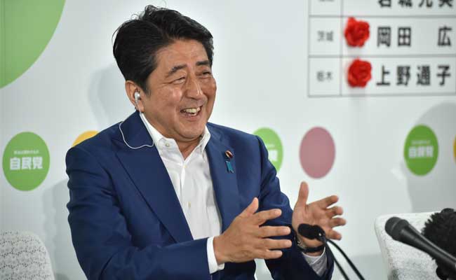 Japan PM Shinzo Abe Claims Victory In Parliamentary Vote