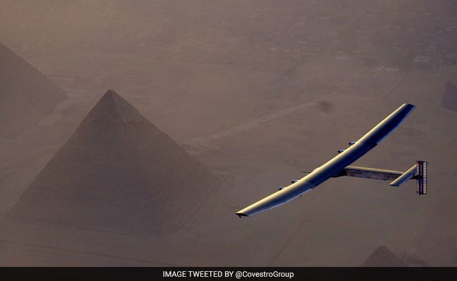 Solar Plane Lands In Egypt In Penultimate Stop Of World Tour