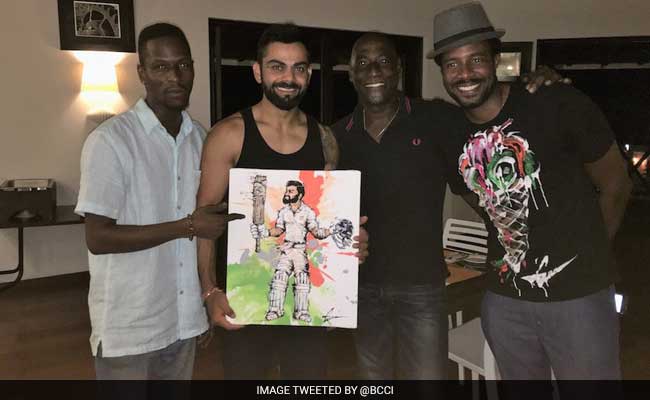 विवियन रिचर्ड्स का बेटा हुआ विराट कोहली का फैन, दोस्त संग बनाई खास पेंटिंग...
