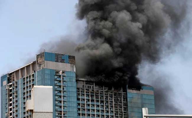 Fire Breaks Out At Under Construction Building In Abu Dhabi