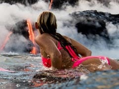 She Surfed Next To Erupting Volcano In Hawaii. The Pics Are Incredible