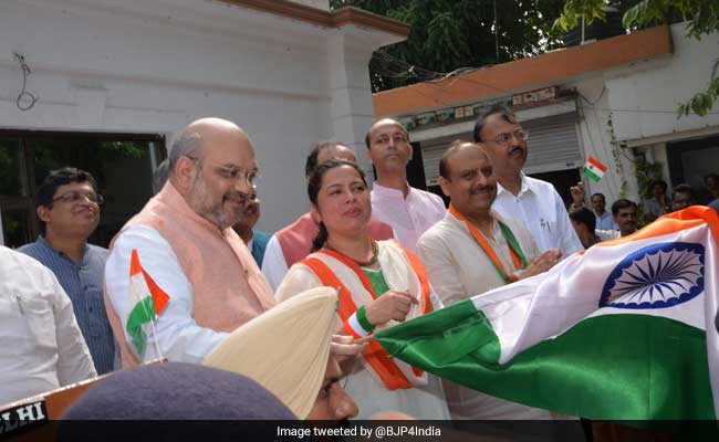 Amit Shah Flags Off Tiranga Mototrcycle Yatra For BJP Lawmakers