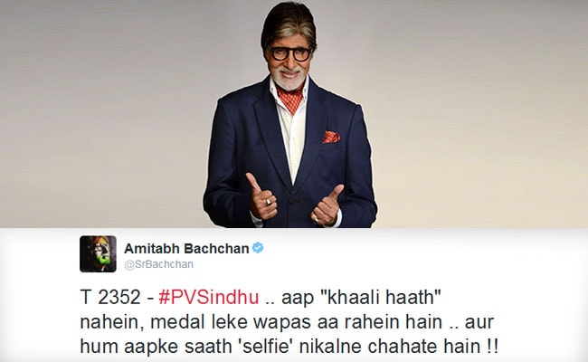 Amitabh Bachchan's 'Selfie' Jibe At Shobhaa De After Sindhu's Super Play
