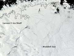 A Huge Crack Is Spreading Across One Of Antarctica's Biggest Ice Shelves
