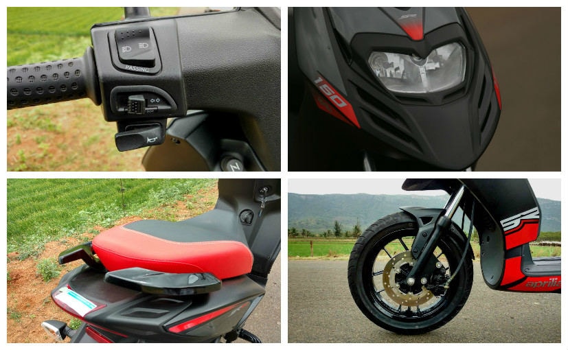 Aprilia SR 150 detail shots