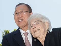 UN Chief Hugs 99-Year-Old Woman He Calls His 'American Mom'