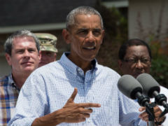 Barack Obama Visits Flood-Hit Louisiana