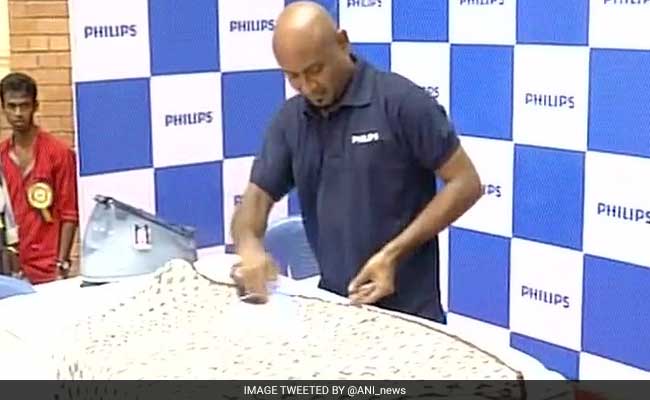 Chennai's Daniel Sundar Attempts To Break Guinness Ironing Record