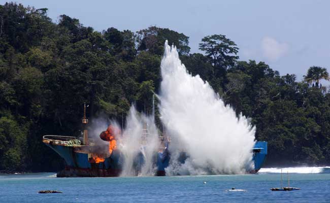 Indonesia To Sink Dozens Of Foreign Illegal Fishing Vessels