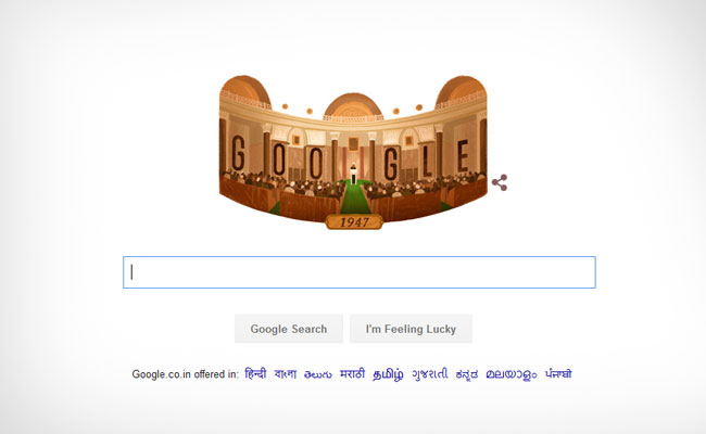 Google Doodle Celebrates 70th Independence Day, Reminds Us Of India's 'Tryst With Destiny'