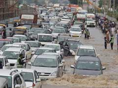 Heavy Rain Causes Rush Hour Chaos In Delhi, Gurgaon, Hyderabad
