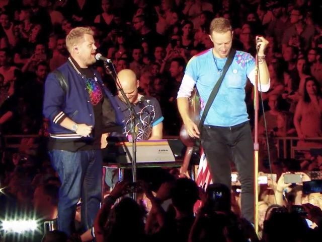 Coldplay Covers Nothing Compares 2 U With 'Old Band Member' James Corden