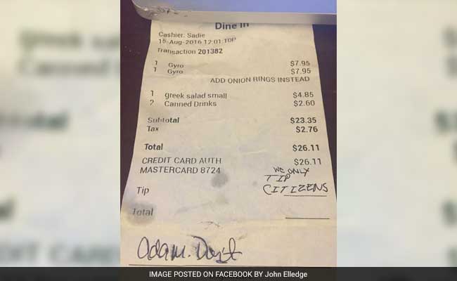 Instead Of Tipping Their Latina Server, Couple Left A Hateful Message