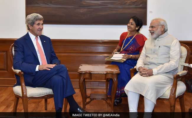 John Kerry Meets PM Narendra Modi In Delhi