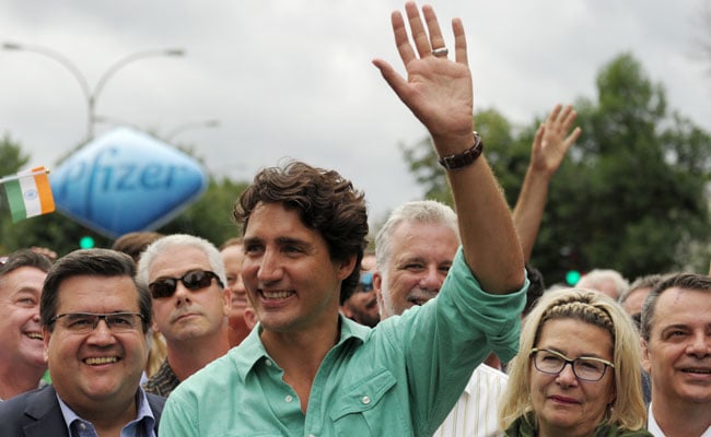 Canadian PM Justin Trudeau Marches In Montreal Pride Parade