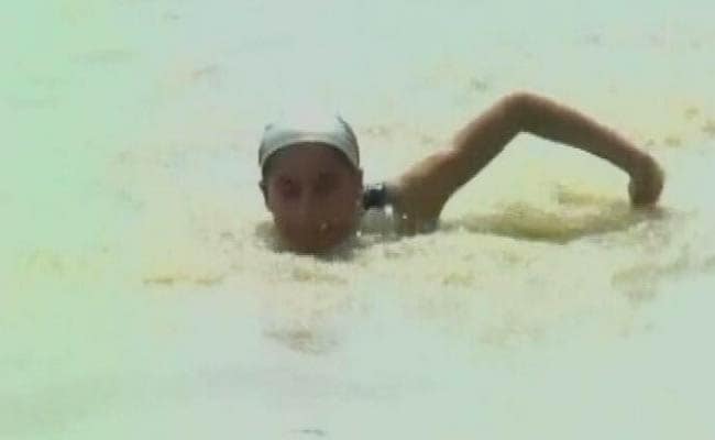 11-Year-Old Attempts 550-Km Swim In Raging Ganga