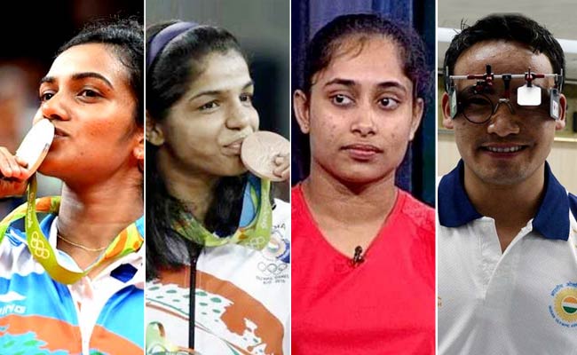 पीवी सिंधु, साक्षी मलिक, दीपा कर्मकार और जीतू राय को मिला खेल रत्‍न पुरस्‍कार