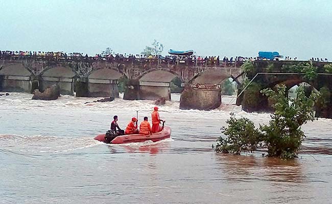 Search Operations On Amid High Water Current, Crocodiles In River