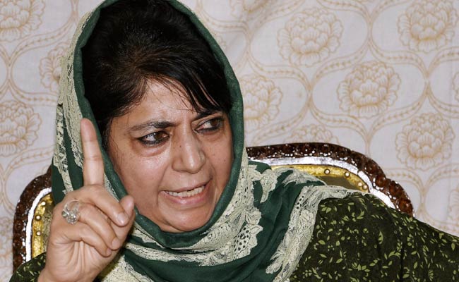 Separatists Using Children As 'Cannon Fodder', Says Mehbooba Mufti