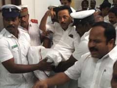 MK Stalin Carried Out Of Tamil Nadu Assembly, Week-Long Ban On His Party