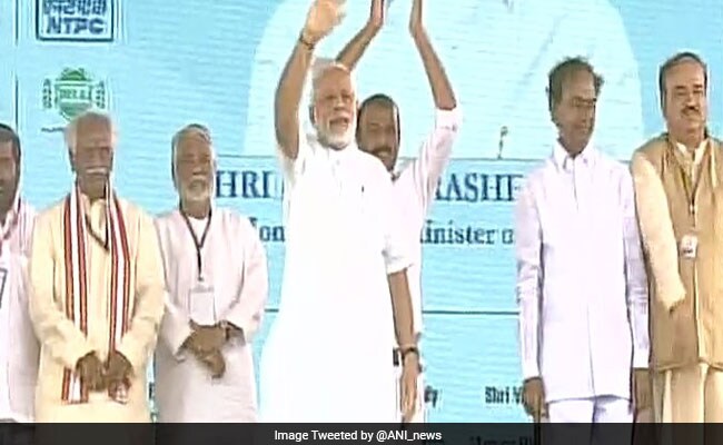 PM Modi Inaugurates 1st Phase Of NTPC Power Project In Telangana