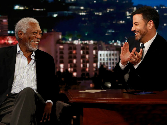 How Morgan Freeman Performed a Task on <I>Jimmy Kimmel Live</i>