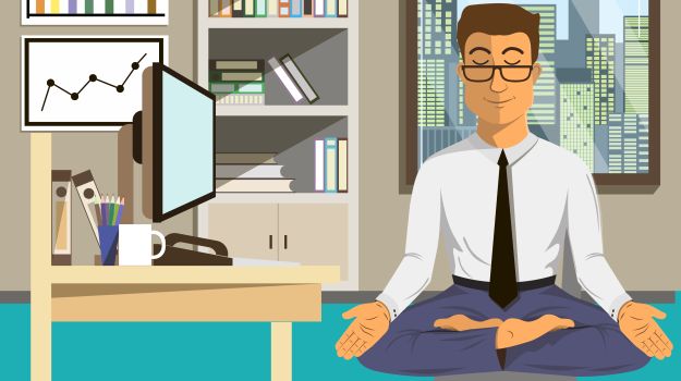 gay porn office yoga