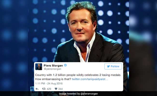 Piers Morgan Trolled For Sarcastic Tweet On India's Olympic Celebration