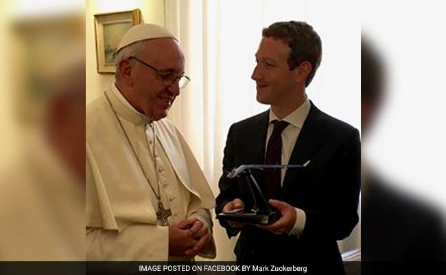 Mark Zuckerberg Meets Pope, Gifts Him Facebook Drone