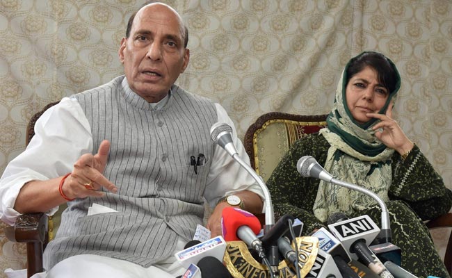 Keep Calm, Rajnath Singh Gestured To Mehbooba. What It Gives Away.