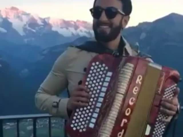 What Happens in Ranveer Singh's Funny Video Shot During Swiss Holiday
