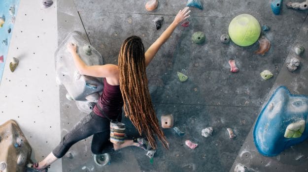 indoor rock climbing