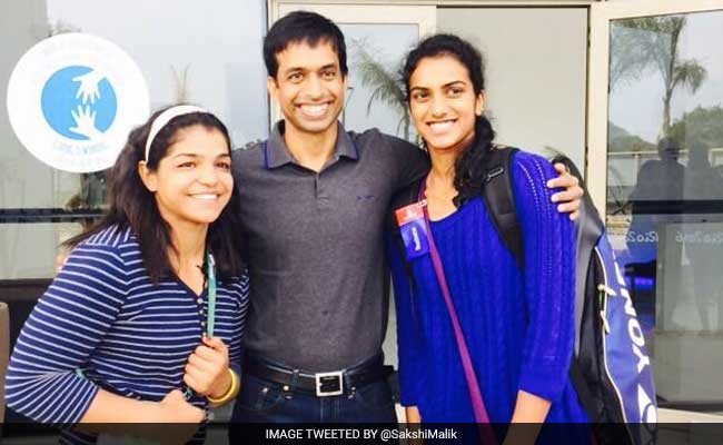 Sakshi, Sindhu And Gopichand, All Together. Caption This Epic Pic
