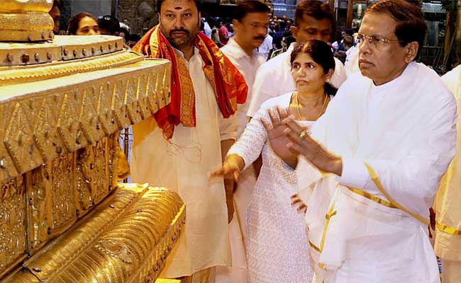 Sri Lankan President Offers Worship At Lord Venkateswara Shrine In Tirupati
