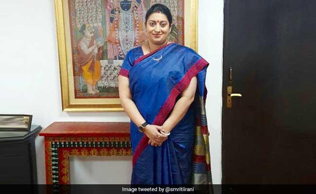 Man Throws Bangles At Union Minister Smriti Irani In Gujarat