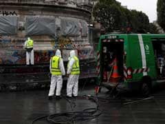 Worn Down By Terror Grief: Paris Cleans Symbolic Statue