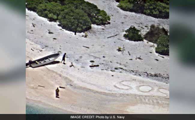 Stranded, They Wrote 'SOS' In The Sand. Search Crews Found Them