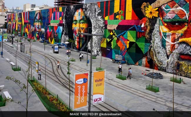 560-Foot Spray Paint Mural In Brazil Sets Guinness World Record