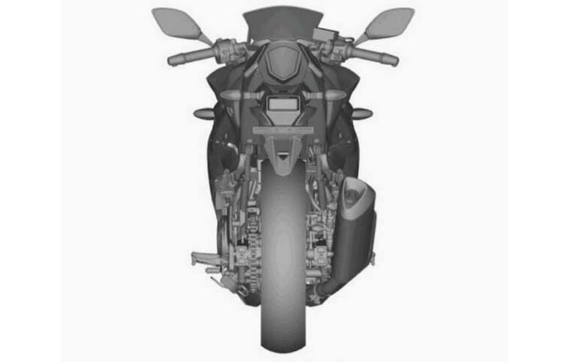 Suzuki GSX-R250 Patent Top View