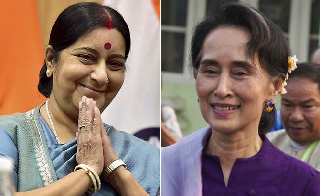 Sushma Swaraj To Hold Talks With Aung San Suu Kyi During Myanmar Visit